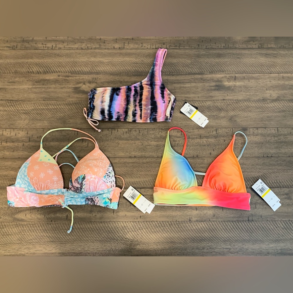 Salt + Cove 3 Bikini top Juniors new size medium